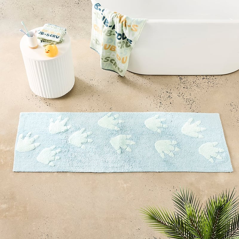 Bath Mat Collection Dinosaur Footprints Bath Runner