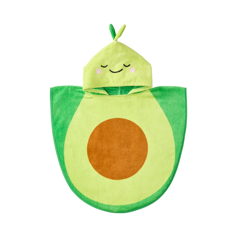 Kids Avocado Hooded Towel