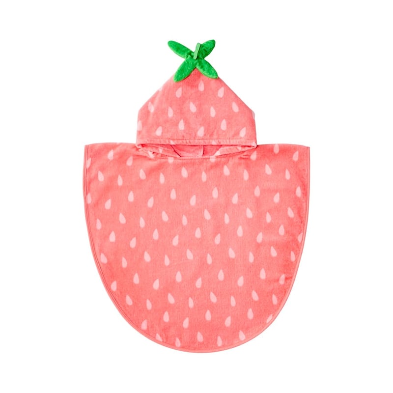 Kids Strawberry Hooded Towel
