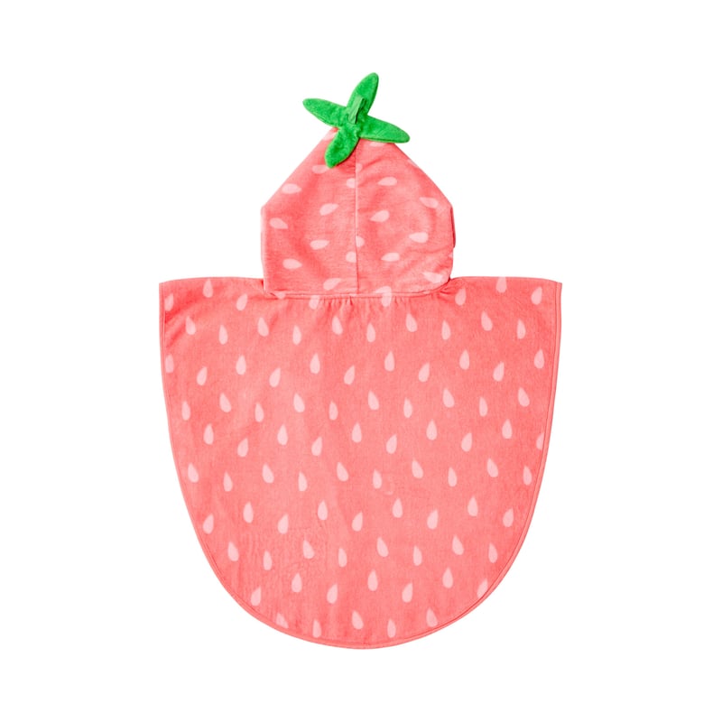 Kids Strawberry Hooded Towel