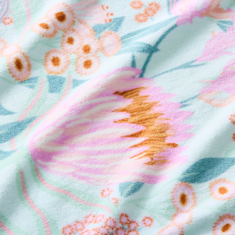 Kids Australian Floral Beach Printed Towel