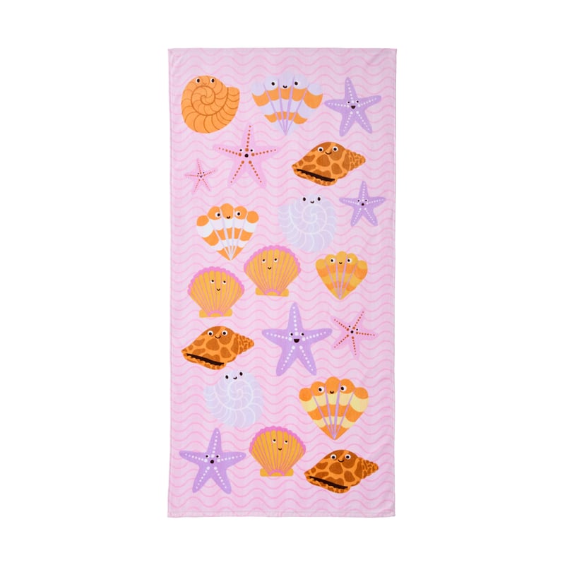 Kids Sea Shells Printed Beach Towel