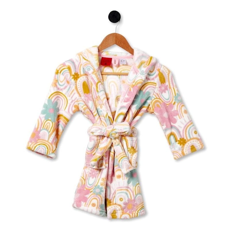 Ultra Soft Sunshine & Rainbows Kids Bath Robe