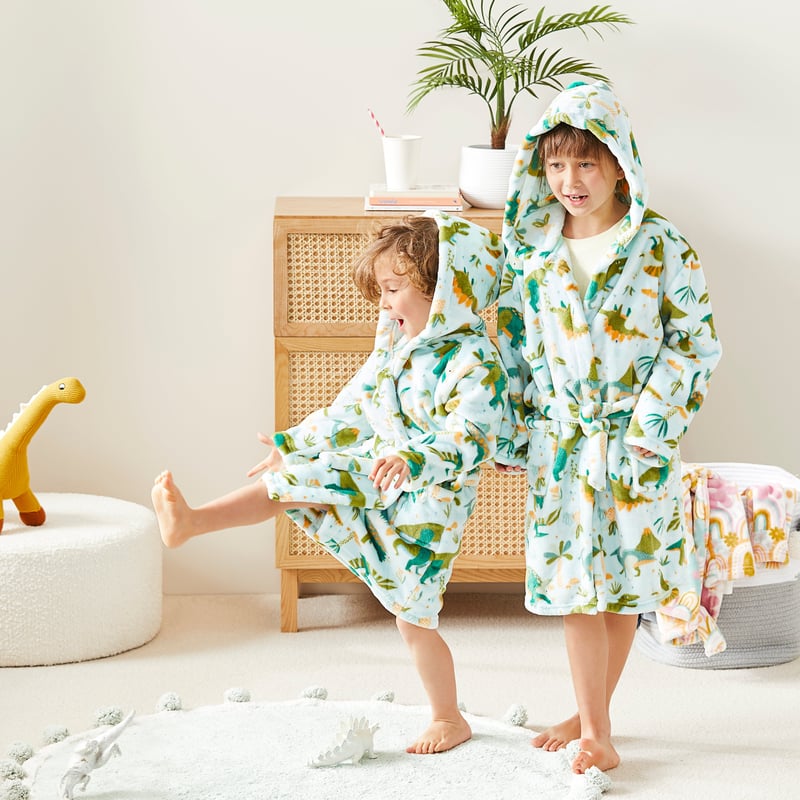 Ultra Soft Dino Safari Kids Bath Robe