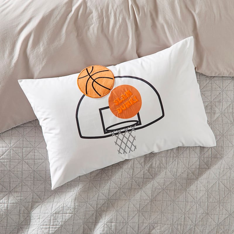 Slam Dunk White Text Pillowcase