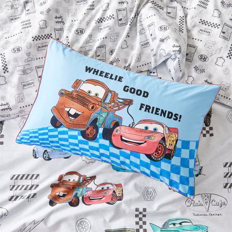 Disney Pixar Cars Text Pillowcase