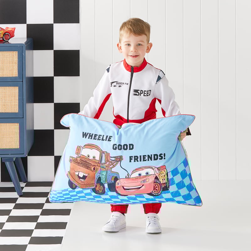 Disney Pixar Cars Text Pillowcase