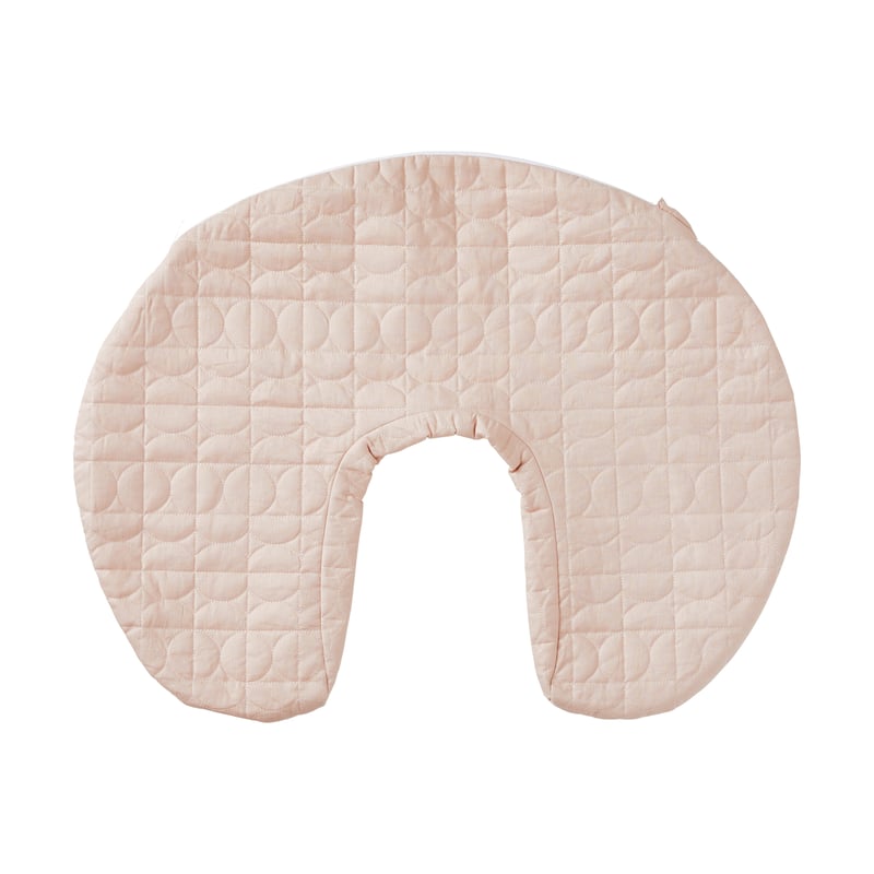Vintage Washed Linen Nude Pink Nursing Pillow Cover