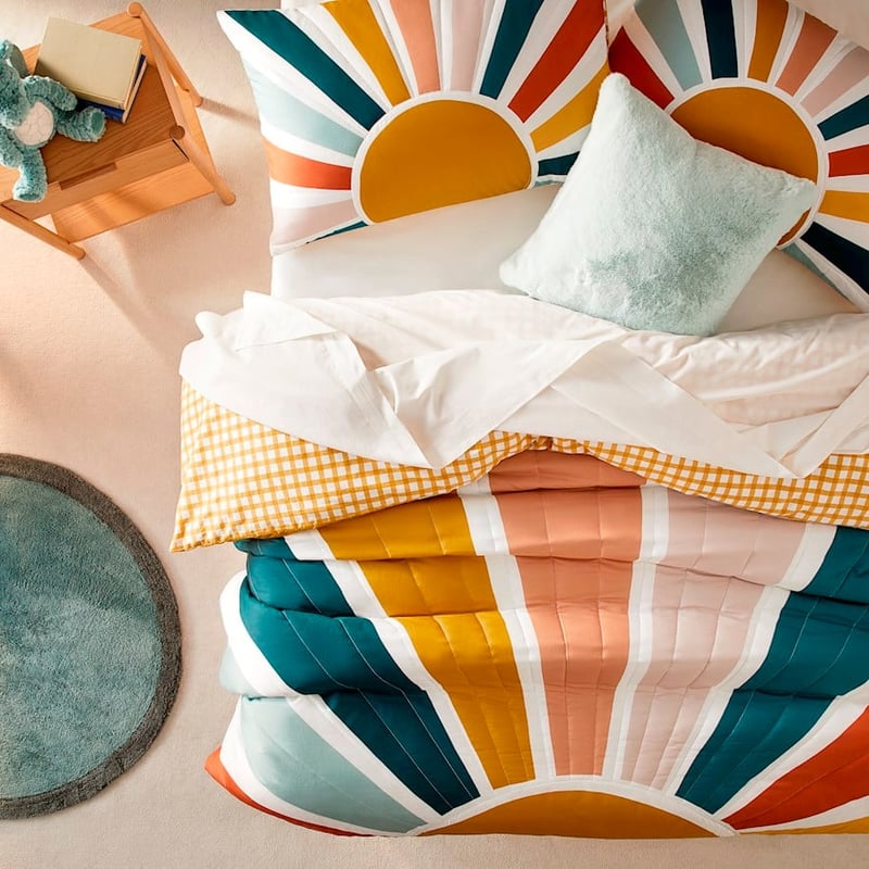 Sunrise Multi Quilted Quilt Cover Set