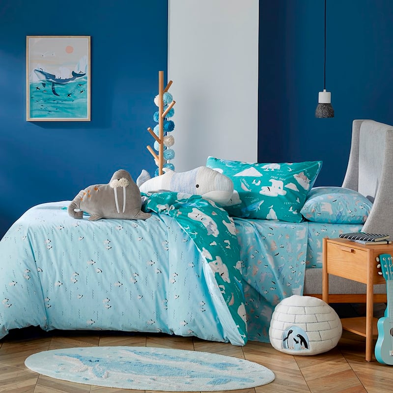 Arctic Friends Sea Green Quilt Cover Set
