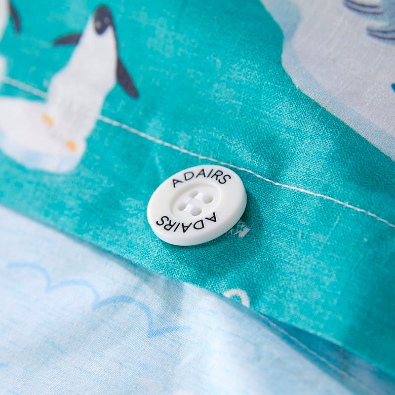 Arctic Friends Sea Green Quilt Cover Set