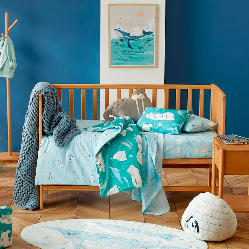 Arctic Friends Sea Green Quilt Cover Set