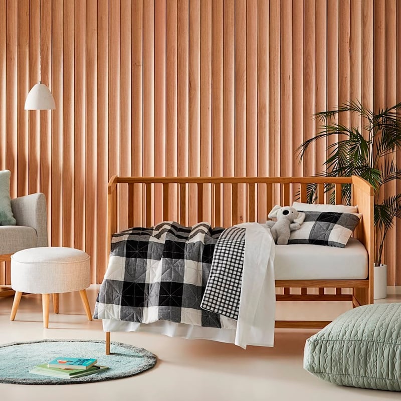 Yarn Dyed Black Gingham Quilted Quilt Cover Set