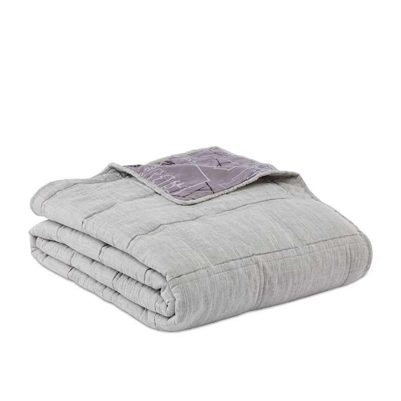Spider-Man Grey Chambray Coverlet