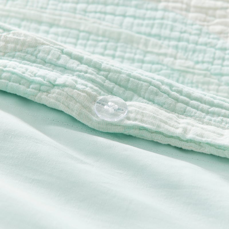 Chasing Rainbows Mint Quilt Cover Set