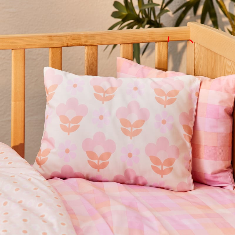 Flower Pop Pink Quilt Cover Set