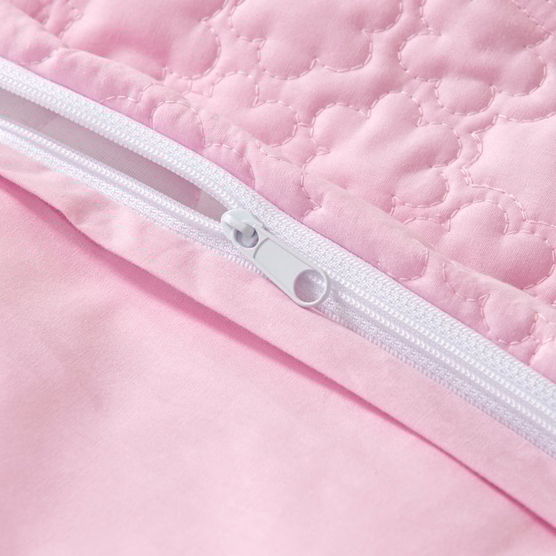 Adele Floral Mauve Quilted Cot Quilt Cover Set