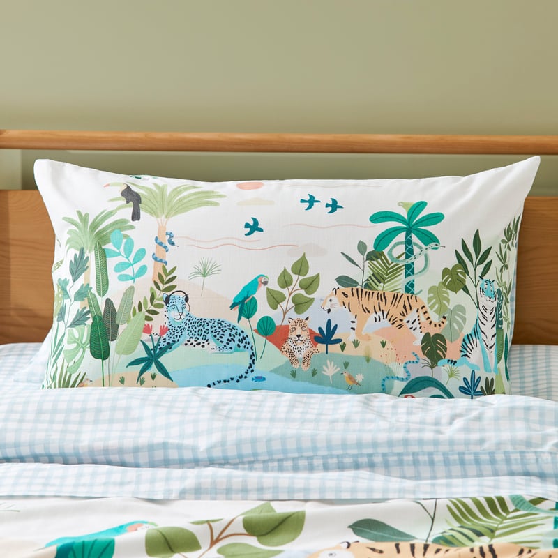 Animal Paradise Jungle Green Quilt Cover Set