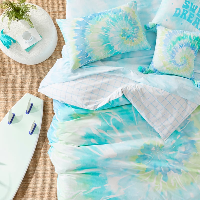 Ziggy Tie Dye Marine Quilt Cover Set