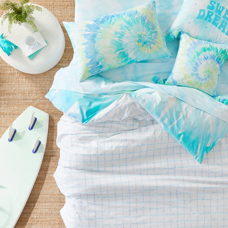 Ziggy Tie Dye Marine Quilt Cover Set
