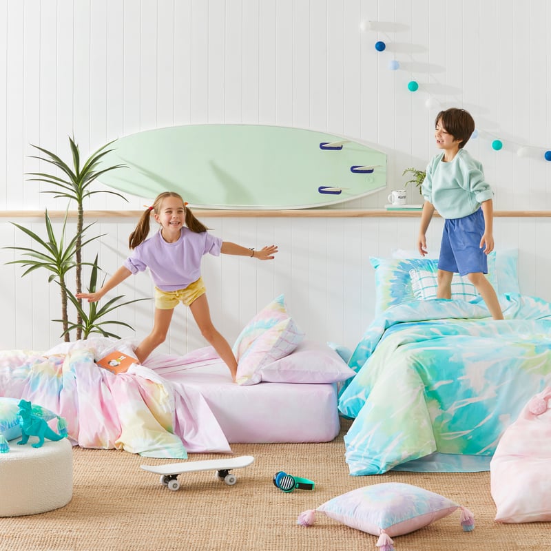 Ziggy Tie Dye Rainbow Quilt Cover Set