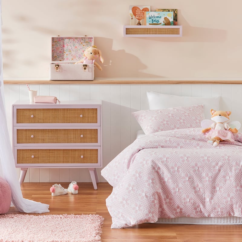 Gypsy Matelasse Pink Quilt Cover Set