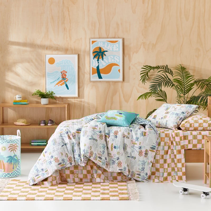 Summer Surf Ocean Quilt Cover Set
