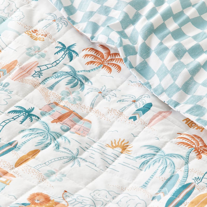 Summer Surf Ocean Quilt Cover Set