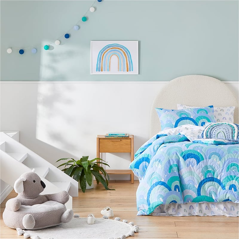 Rainbow Burst Blue Quilt Cover Set
