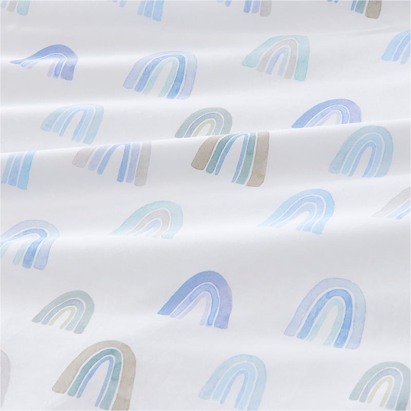 Rainbow Burst Blue Quilt Cover Set