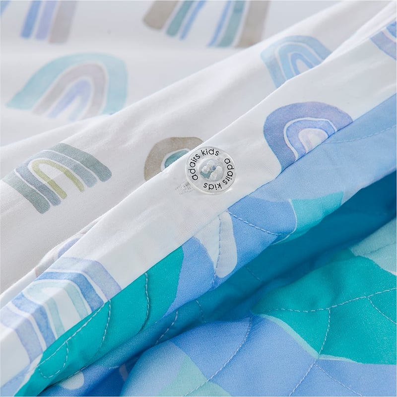 Rainbow Burst Blue Quilt Cover Set