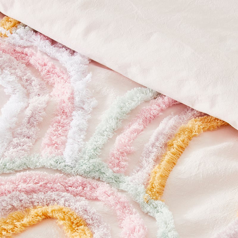 Rosie Rainbow Tufted Quilt Cover Set
