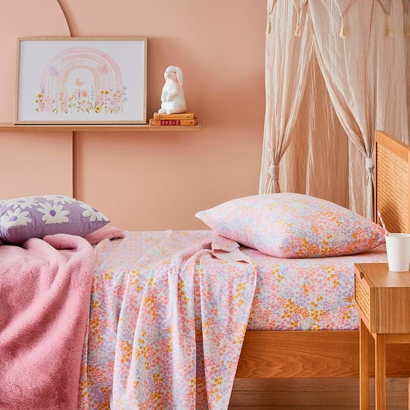 Blossom Multi Flannelette Sheet Set