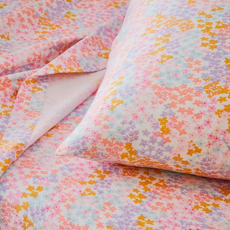 Blossom Multi Flannelette Sheet Set