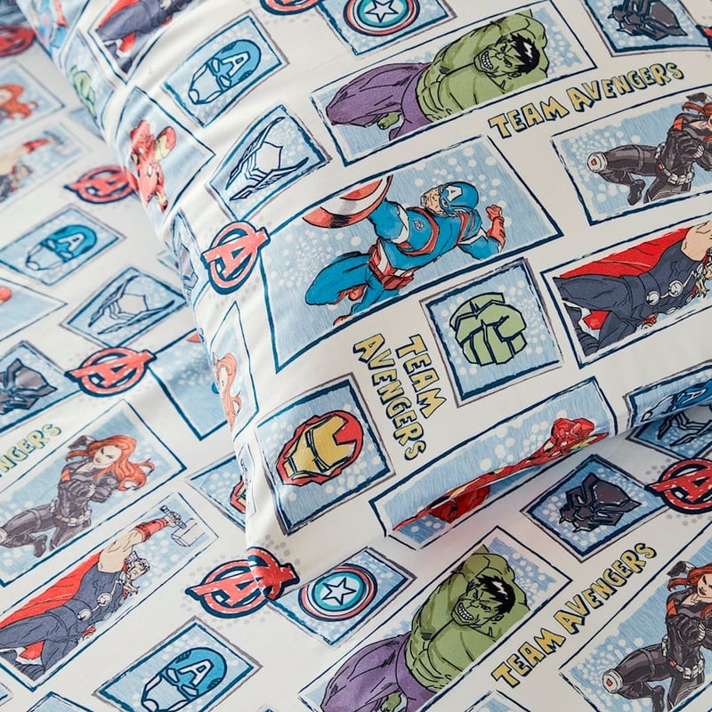 Marvel Avengers Multi Fitted Sheet Set