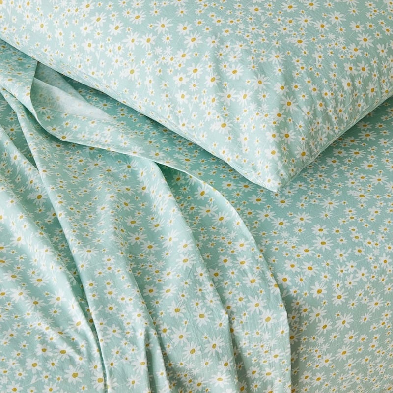 Wildflower Mint Sheet Set