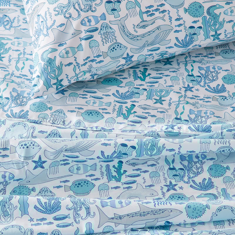 Sea Creature Aqua Sheet Set