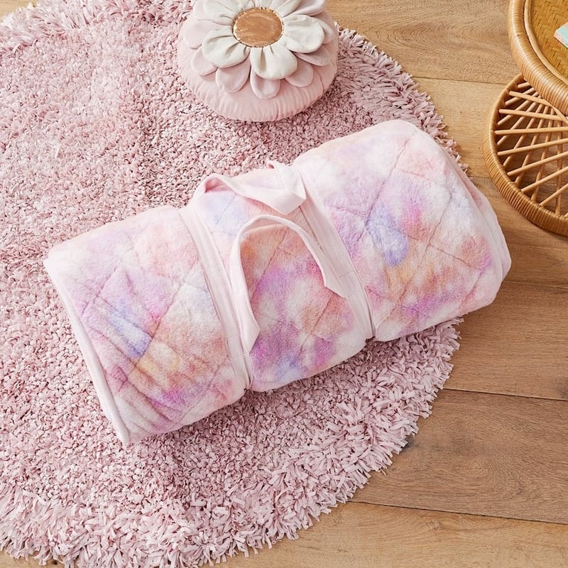 Tie-Dye Multi Faux Fur Sleeping Bag 