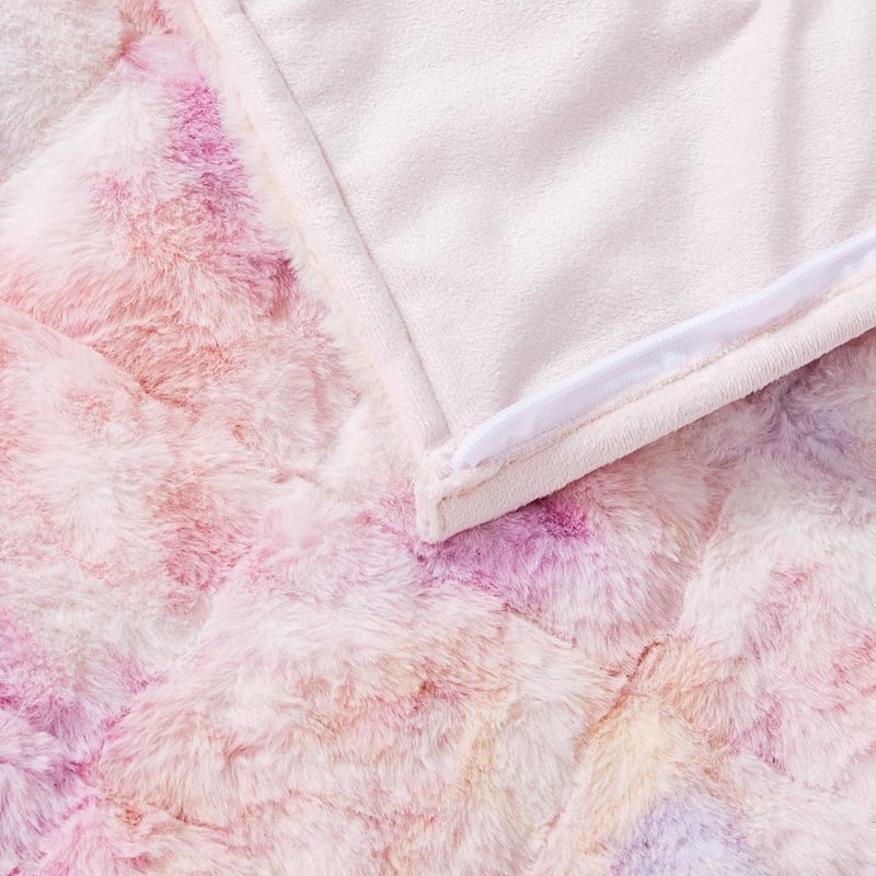 Tie-Dye Multi Faux Fur Sleeping Bag 
