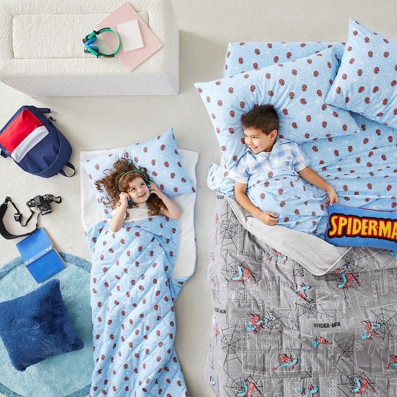 Marvel Spider-Man Flannelette Sherpa Sleeping Bag