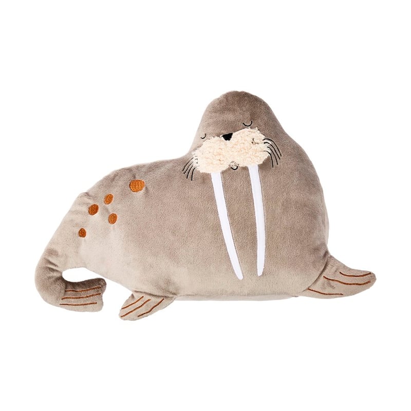 Wally Walrus Grey Cushion