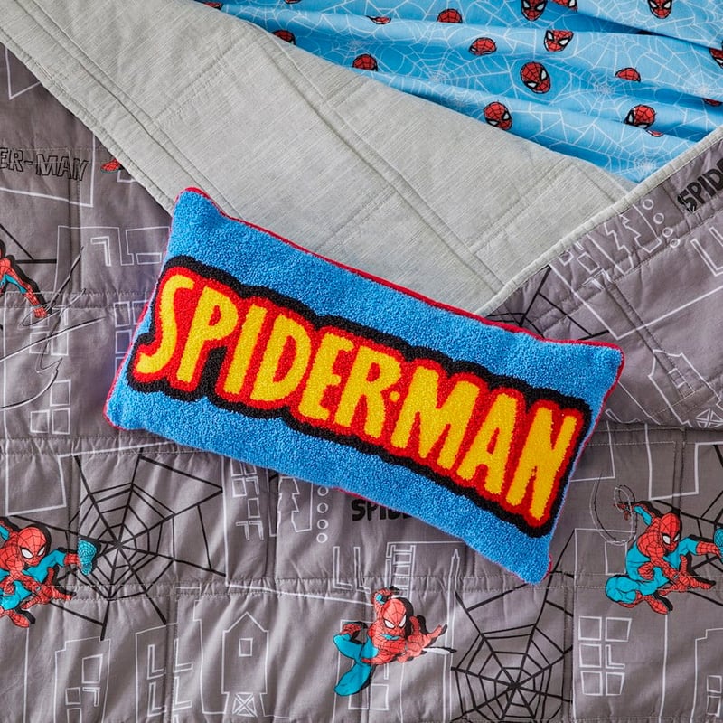 Spider-Man Logo Tufted Cushion