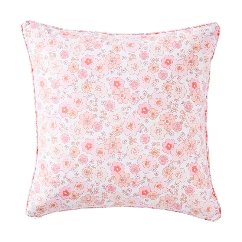 Daisy Dusty Pink Quilted Velvet Cushion