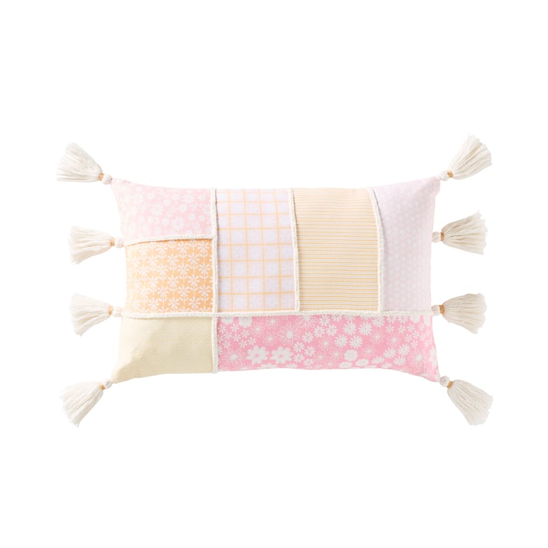 Sunset Bloom Patchwork Decorator Cushion