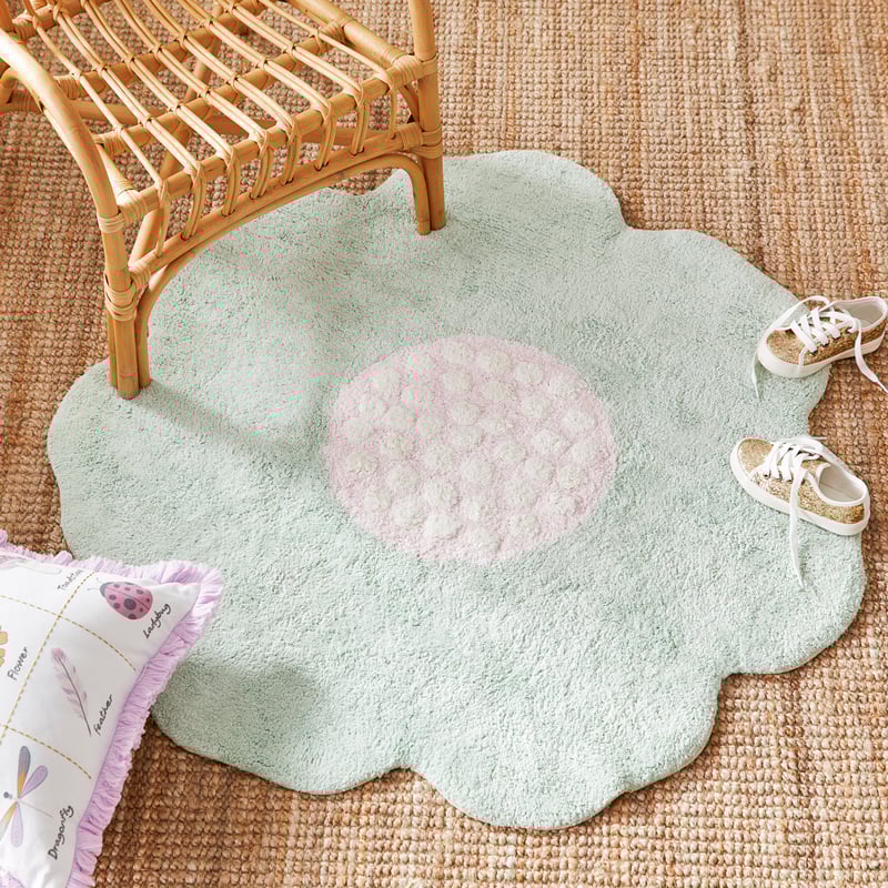 Pretty Daisy Round Designer Rug Collection