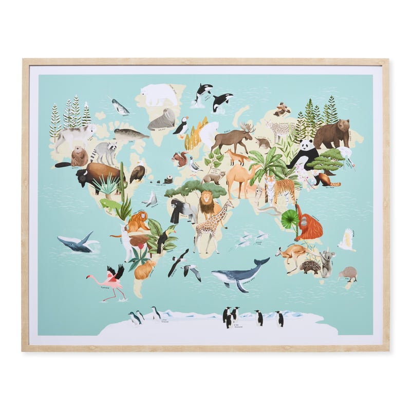 Around the World Blue Wall Art