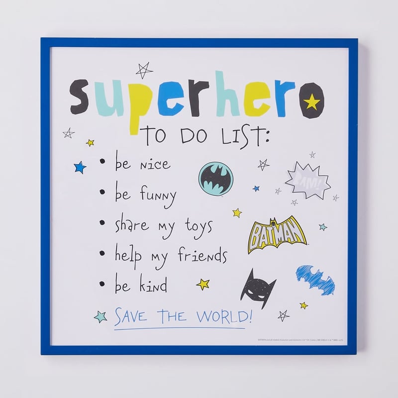 Warner Bros Batman Superhero in Training Wall Art