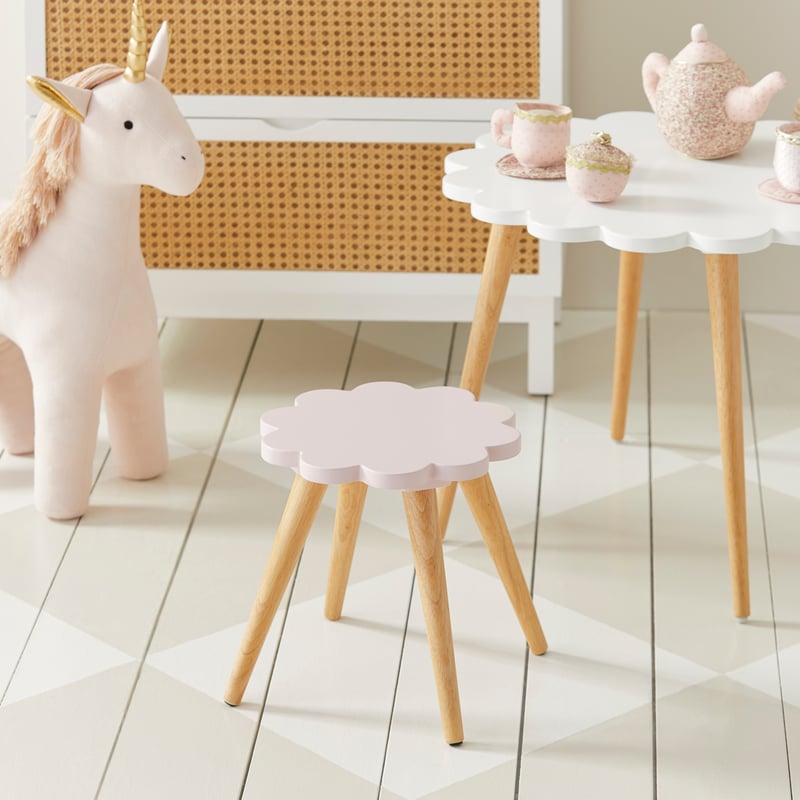 Daisy Pink Stool