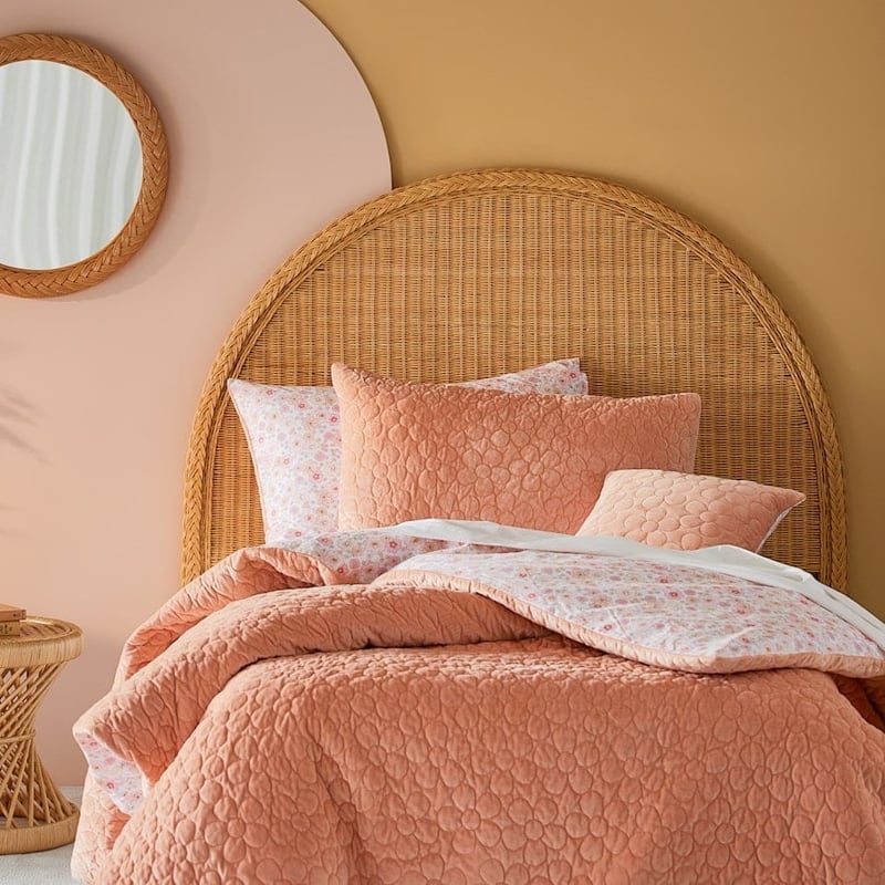 Holly Honey Rattan Bedhead