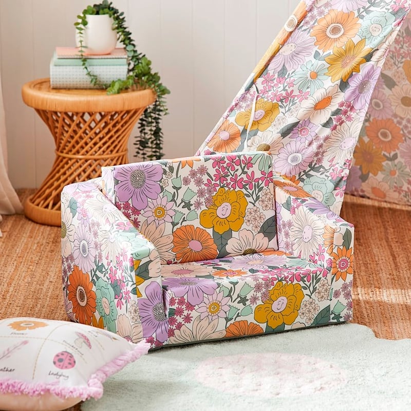 Farrah Floral Flip Out Sofa